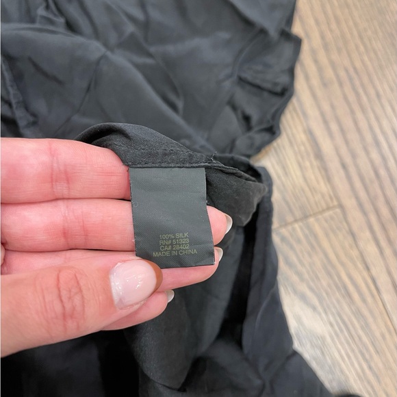 Cynthia Steffe Black Silk Top Oversized 2 S Xs - Picture 3 of 4